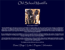 Tablet Screenshot of oldschoolmastiffs.com